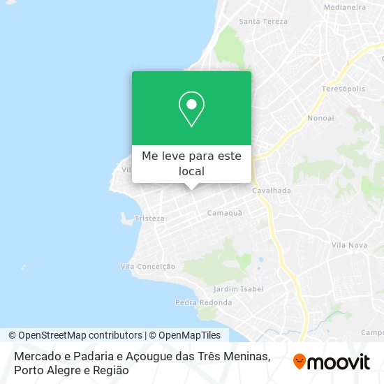 Mercado e Padaria e Açougue das Três Meninas mapa