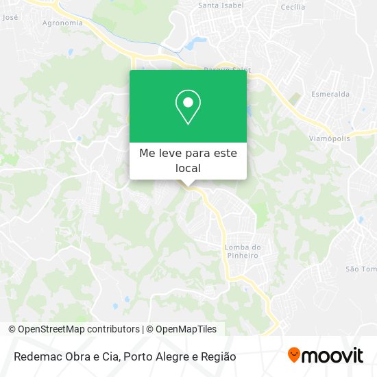 Redemac Obra e Cia mapa