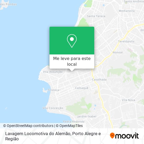 Lavagem Locomotiva do Alemão mapa