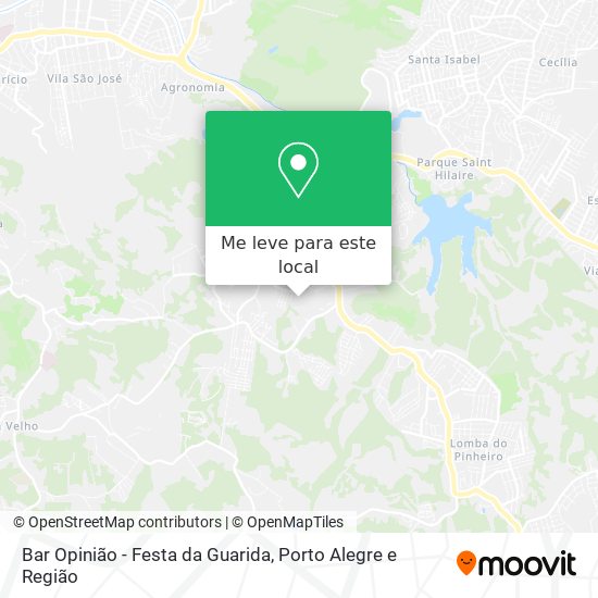 Bar Opinião - Festa da Guarida mapa