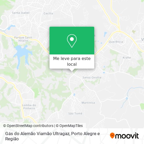 Gás do Alemão Viamão Ultragaz mapa