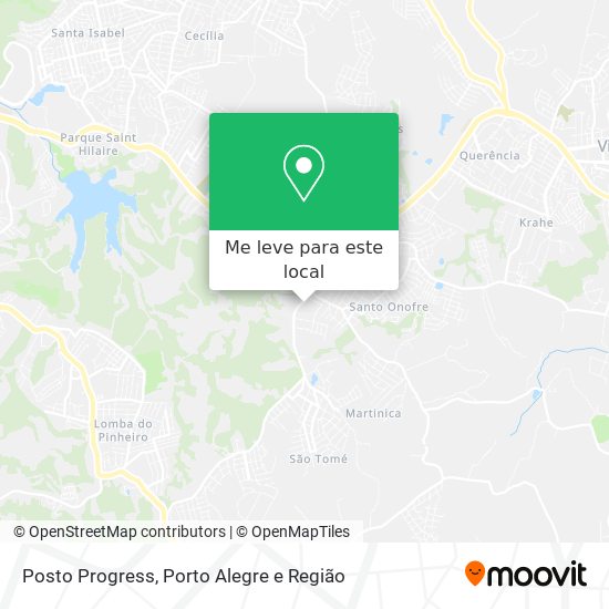Posto Progress mapa