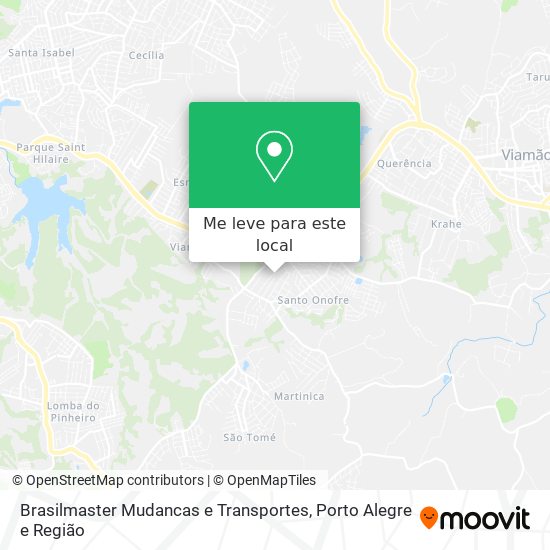 Brasilmaster Mudancas e Transportes mapa