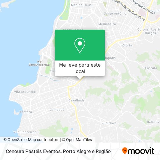 Cenoura Pastéis Eventos mapa