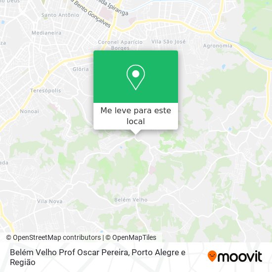 Belém Velho Prof Oscar Pereira mapa