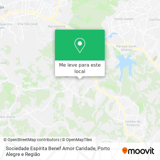Sociedade Espírita Benef Amor Caridade mapa