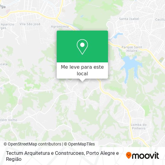 Tectum Arquitetura e Construcoes mapa