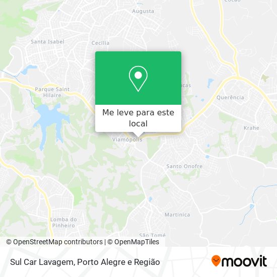 Sul Car Lavagem mapa