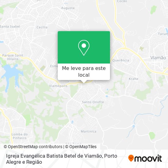 Igreja Evangélica Batista Betel de Viamão mapa