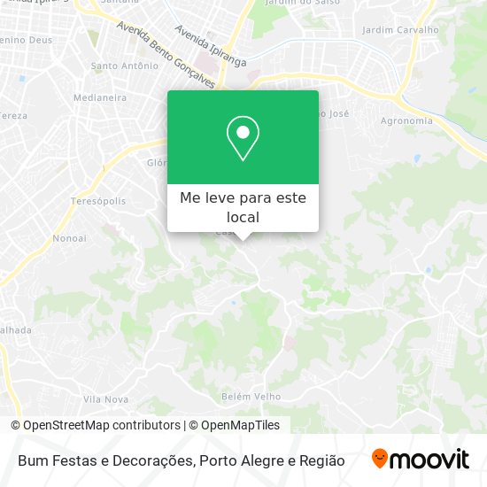 Bum Festas e Decorações mapa