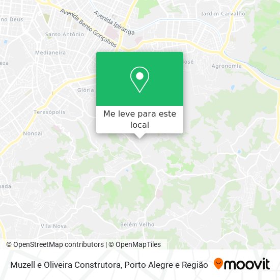 Muzell e Oliveira Construtora mapa