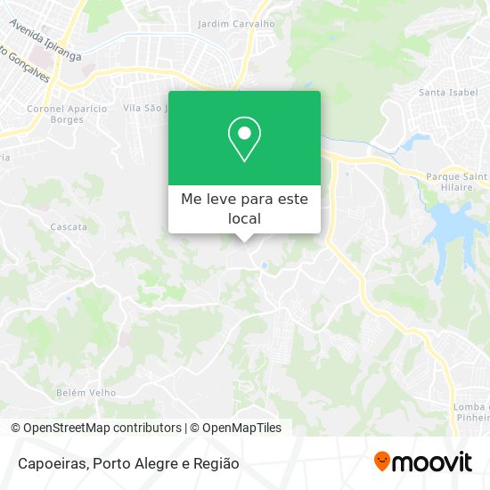 Capoeiras mapa