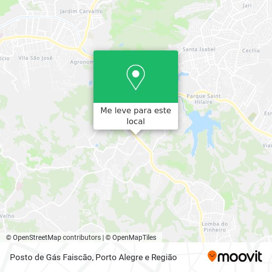 Posto de Gás Faiscão mapa