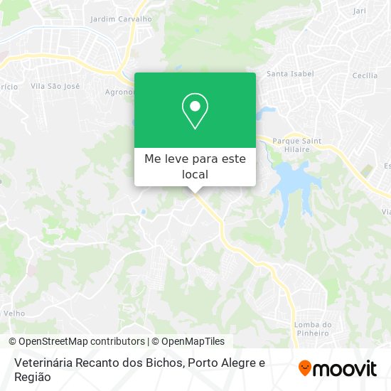 Veterinária Recanto dos Bichos mapa