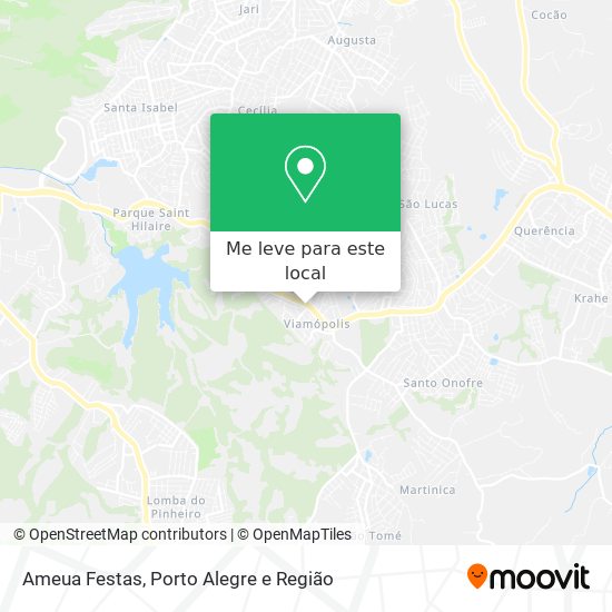 Ameua Festas mapa