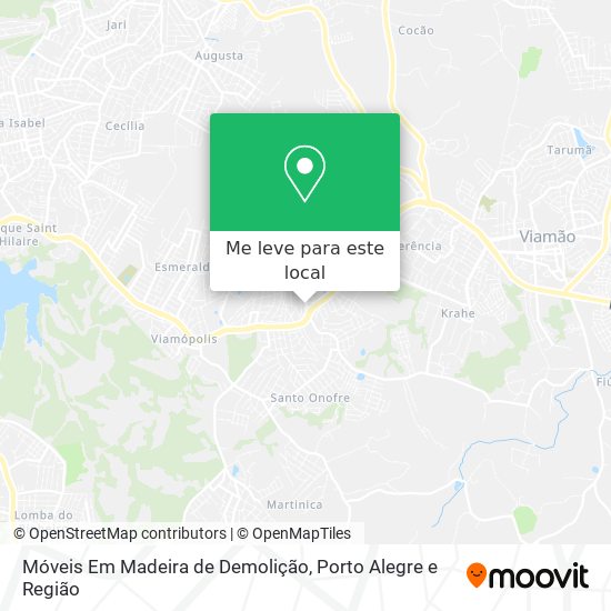 Móveis Em Madeira de Demolição mapa