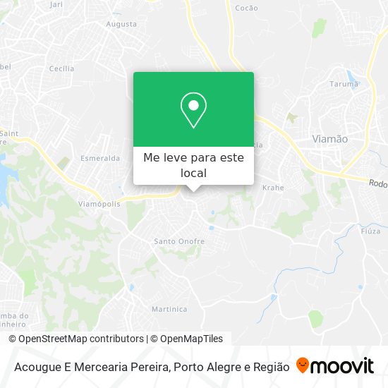 Acougue E Mercearia Pereira mapa