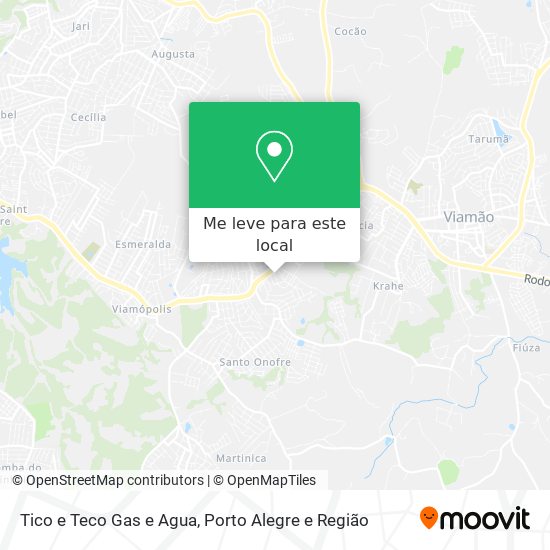 Tico e Teco Gas e Agua mapa