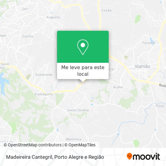 Madeireira Cantegril mapa