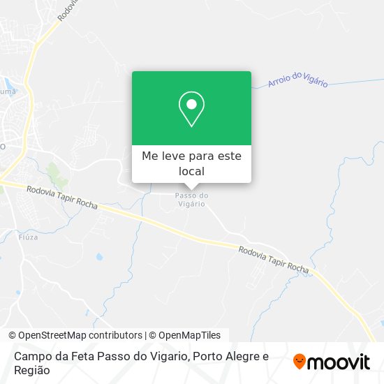 Campo da Feta Passo do Vigario mapa