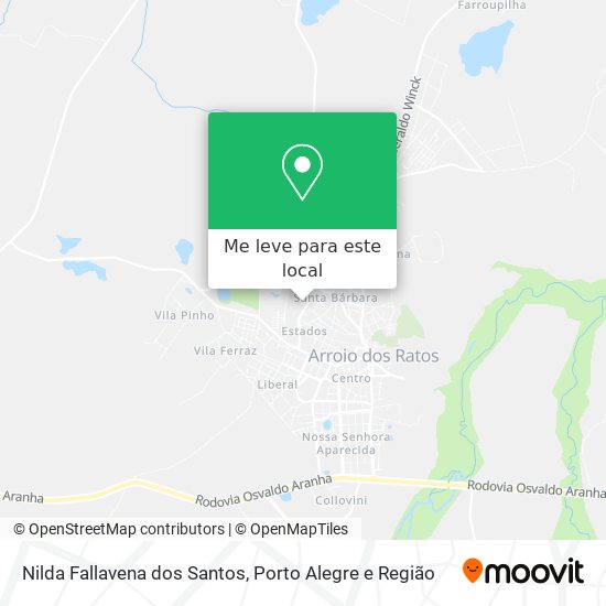 Nilda Fallavena dos Santos mapa