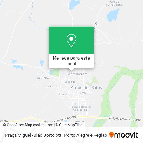 Praça Miguel Adão Bortolotti mapa