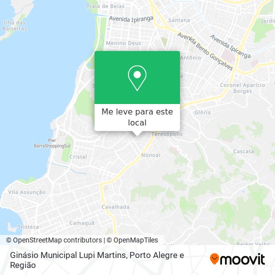 Ginásio Municipal Lupi Martins mapa