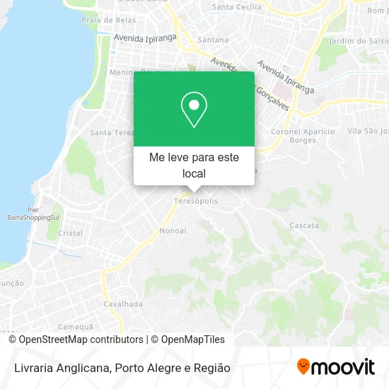 Livraria Anglicana mapa