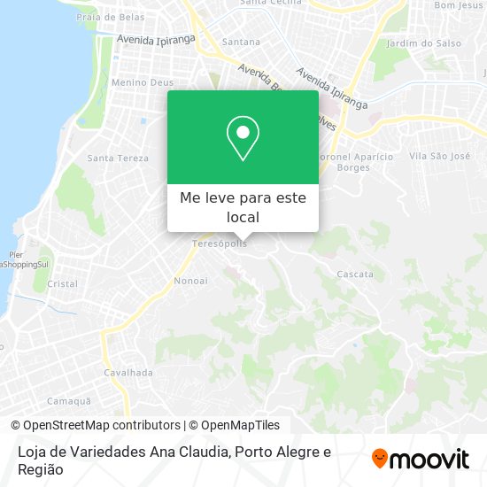 Loja de Variedades Ana Claudia mapa