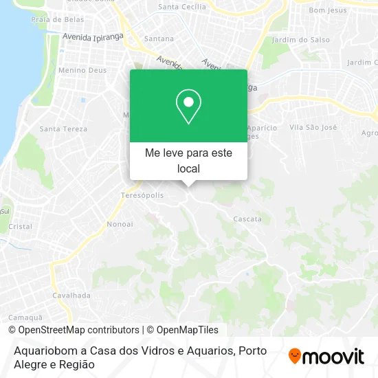 Aquariobom a Casa dos Vidros e Aquarios mapa