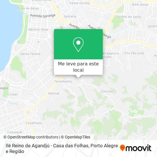 Ilê Reino de Agandjú - Casa das Folhas mapa