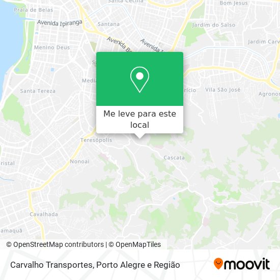 Carvalho Transportes mapa