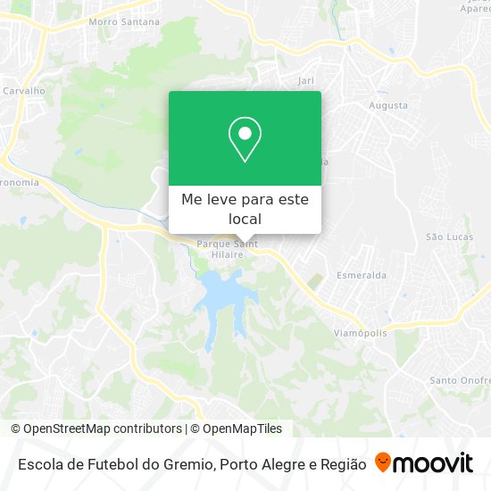 Escola de Futebol do Gremio mapa