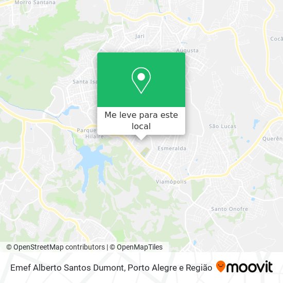 Emef Alberto Santos Dumont mapa
