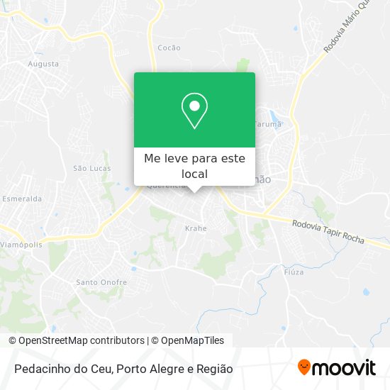 Pedacinho do Ceu mapa