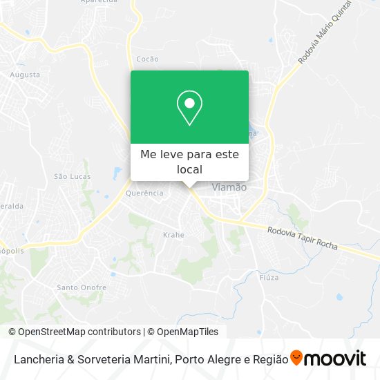Lancheria & Sorveteria Martini mapa