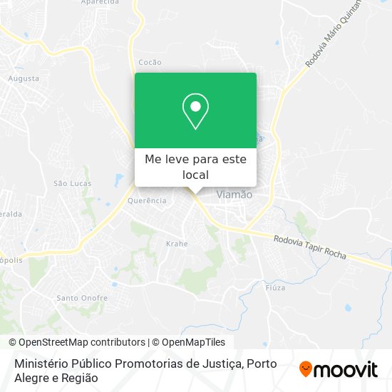 Ministério Público Promotorias de Justiça mapa