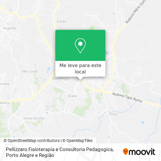 Pellizzaro Fisioterapia e Consultoria Pedagogica mapa