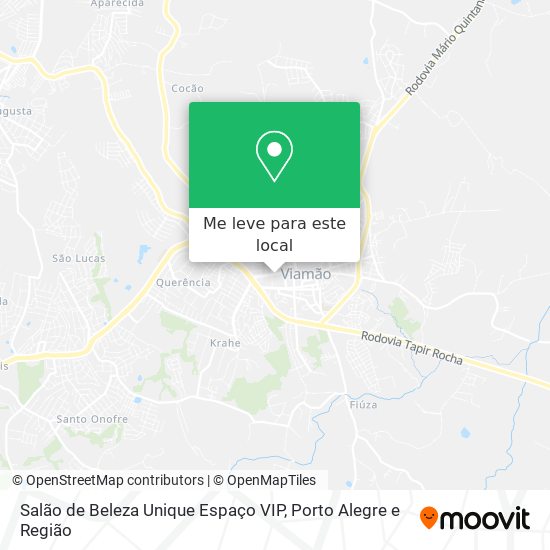 Salão de Beleza Unique Espaço VIP mapa