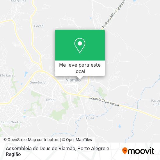 Assembleia de Deus de Viamão mapa