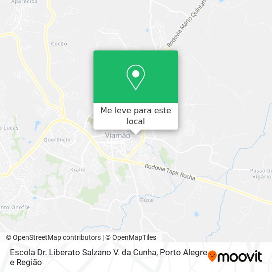 Escola Dr. Liberato Salzano V. da Cunha mapa