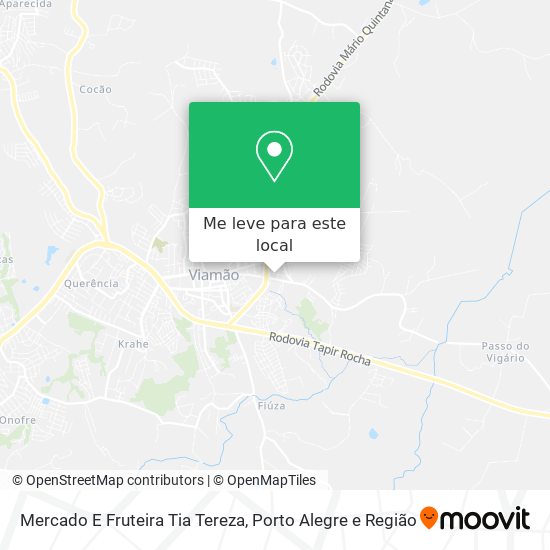 Mercado E Fruteira Tia Tereza mapa