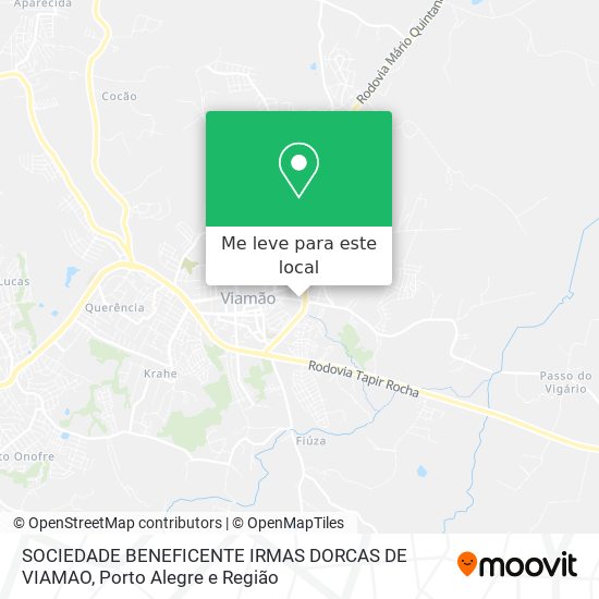 SOCIEDADE BENEFICENTE IRMAS DORCAS DE VIAMAO mapa
