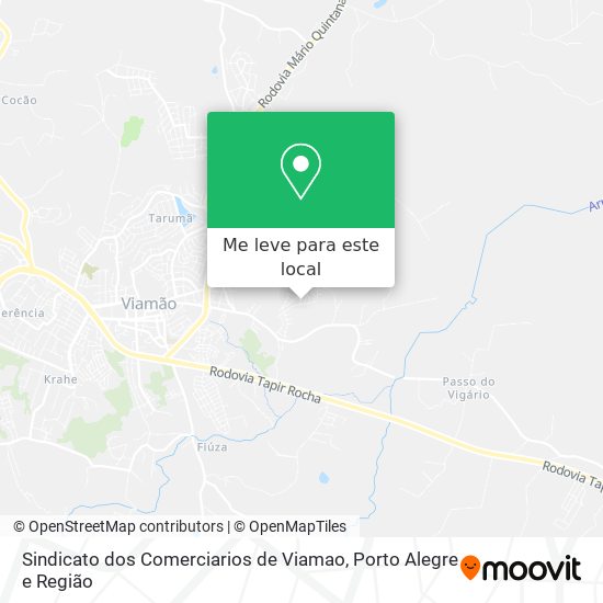 Sindicato dos Comerciarios de Viamao mapa