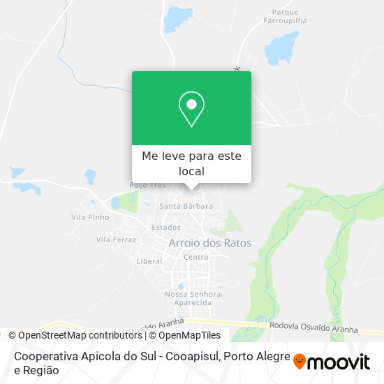 Cooperativa Apicola do Sul - Cooapisul mapa