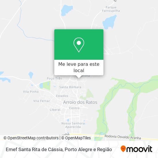 Emef Santa Rita de Cássia mapa