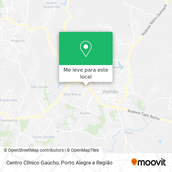 Centro Clínico Gaúcho mapa