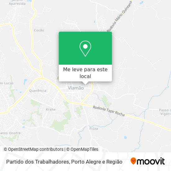 Partido dos Trabalhadores mapa