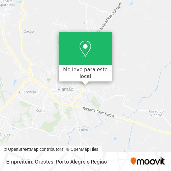 Empreiteira Orestes mapa