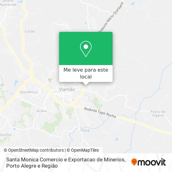 Santa Monica Comercio e Exportacao de Minerios mapa